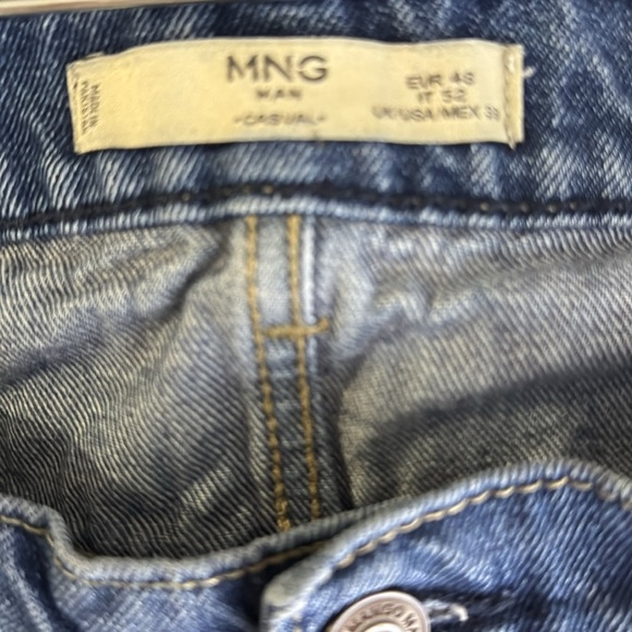 MNG Mango straight leg Bob jeans size 38 - Picture 4 of 5